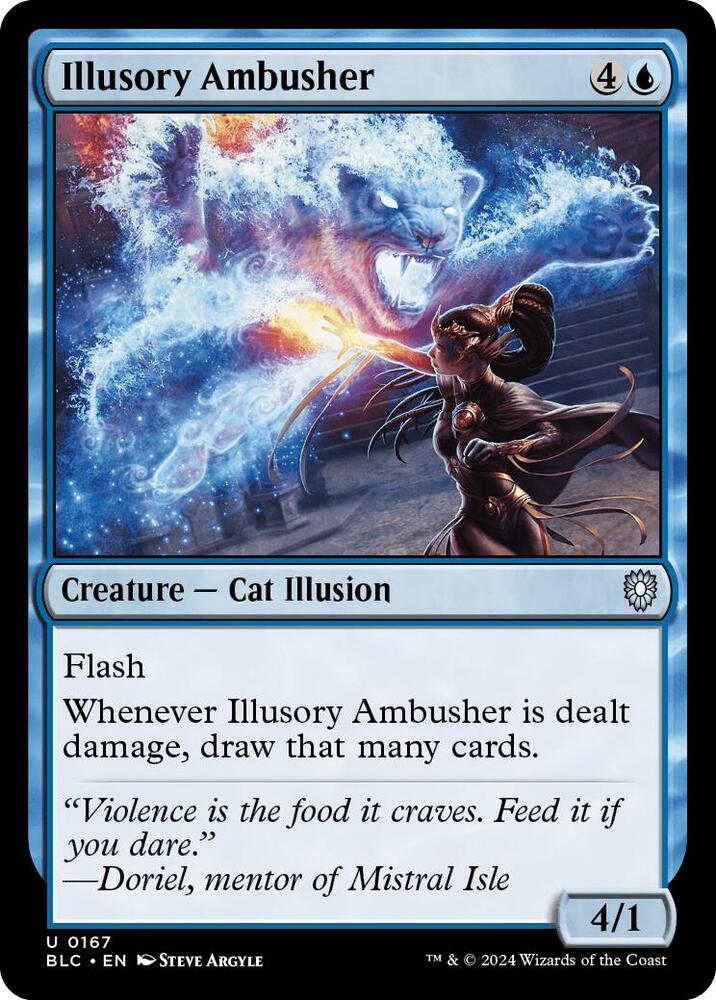Illusory Ambusher (167) [Bloomburrow Commander]