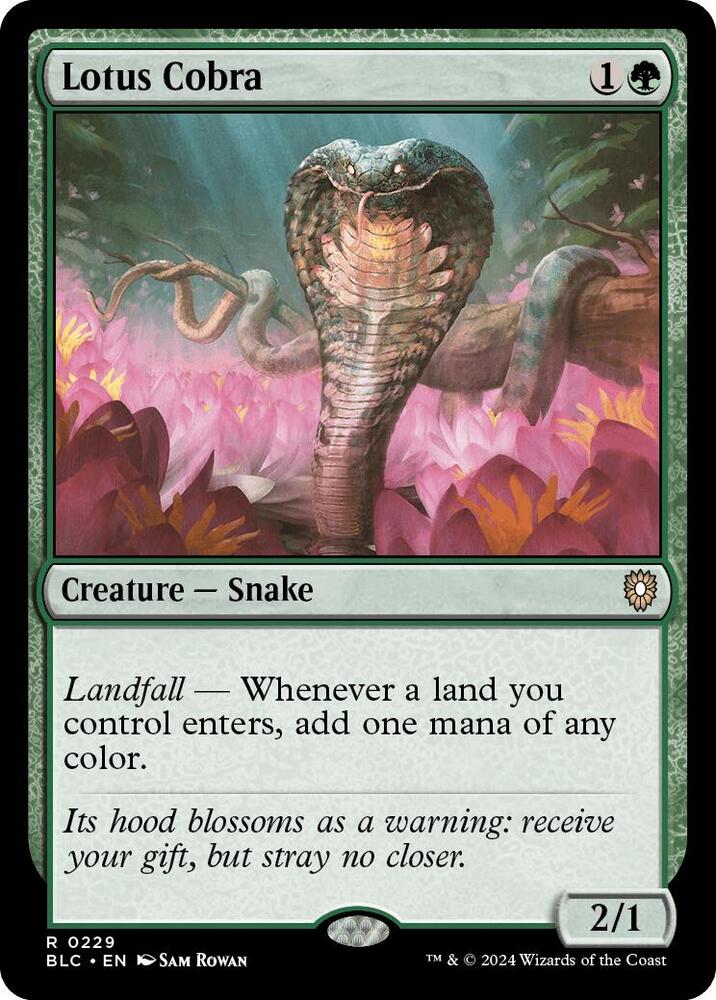 Lotus Cobra (229) [Bloomburrow Commander]