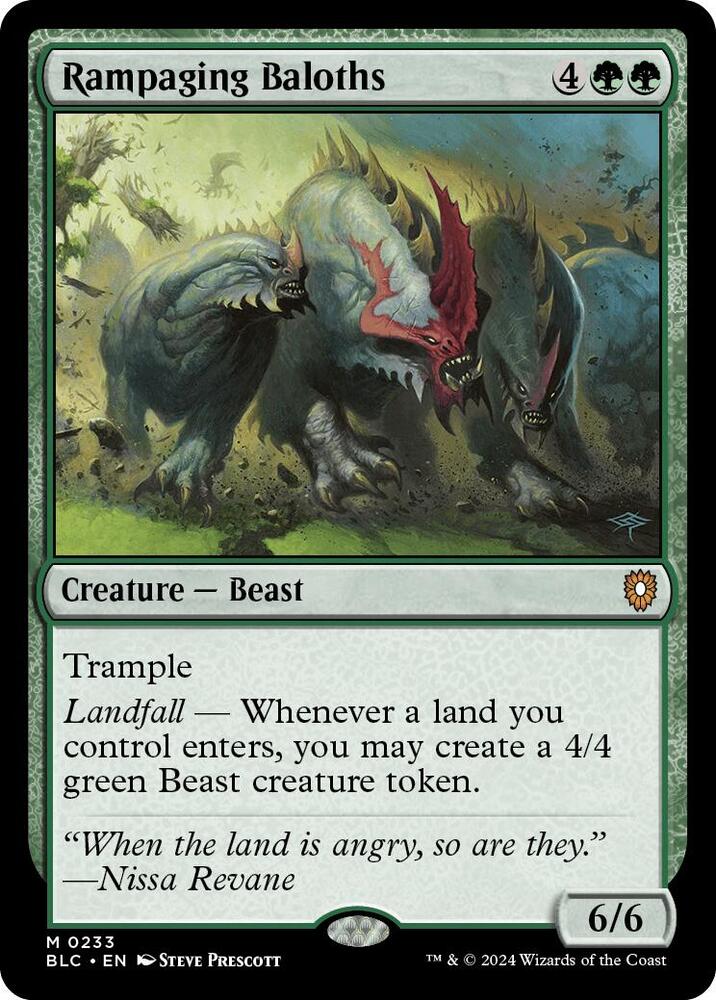 Rampaging Baloths (233) [Bloomburrow Commander]