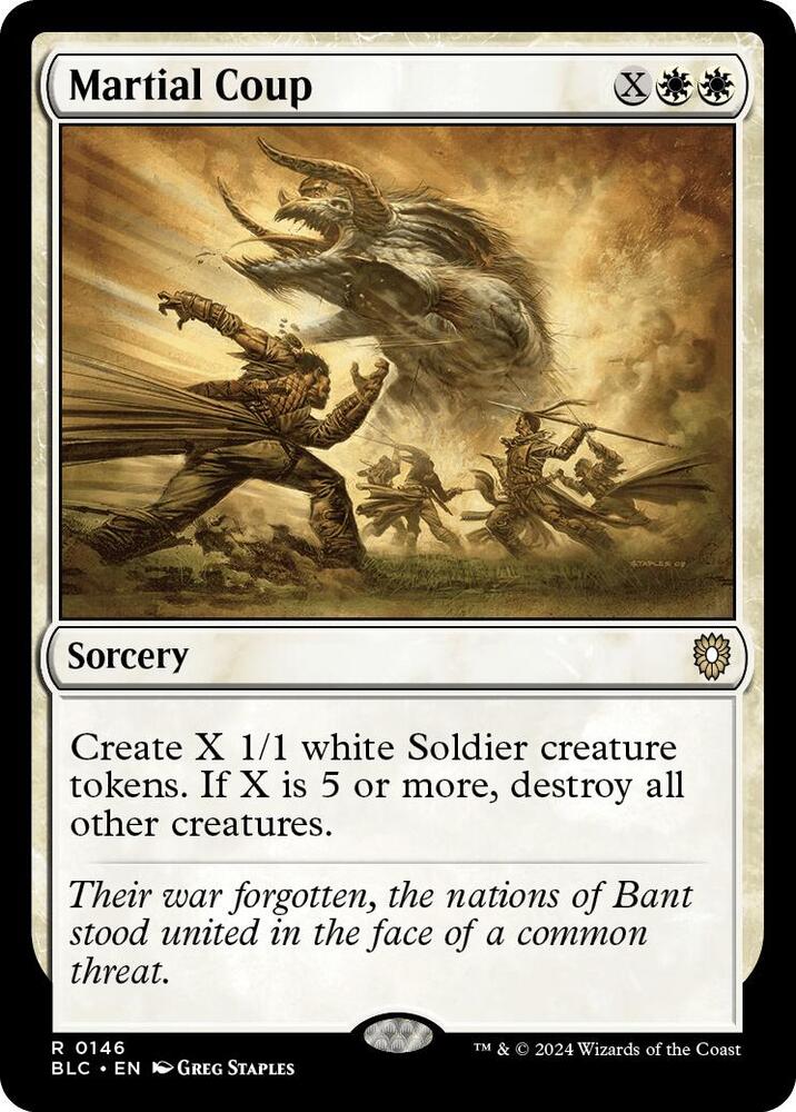 Martial Coup (146) [Bloomburrow Commander]