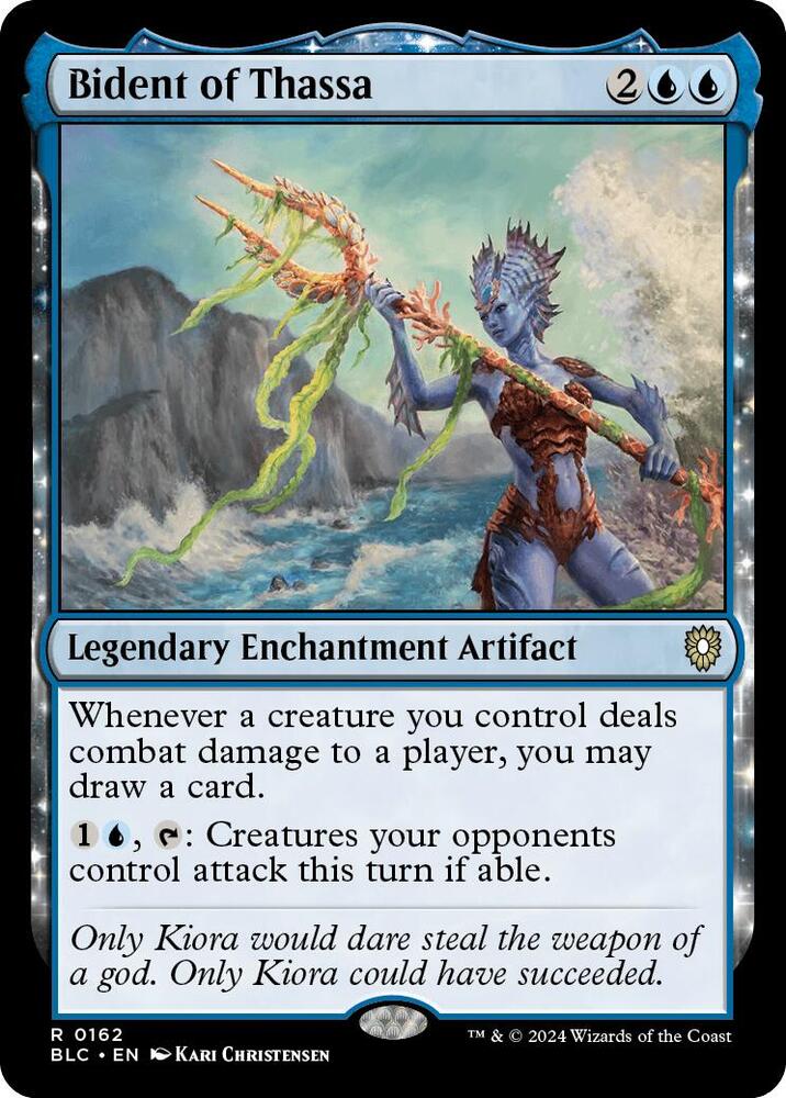 Bident of Thassa (162) [Bloomburrow Commander]