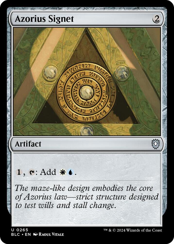 Azorius Signet (265) [Bloomburrow Commander]