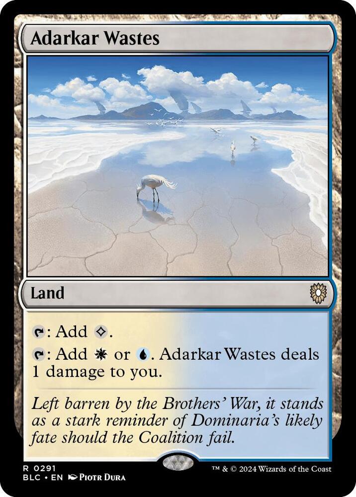 Adarkar Wastes (291) [Bloomburrow Commander]