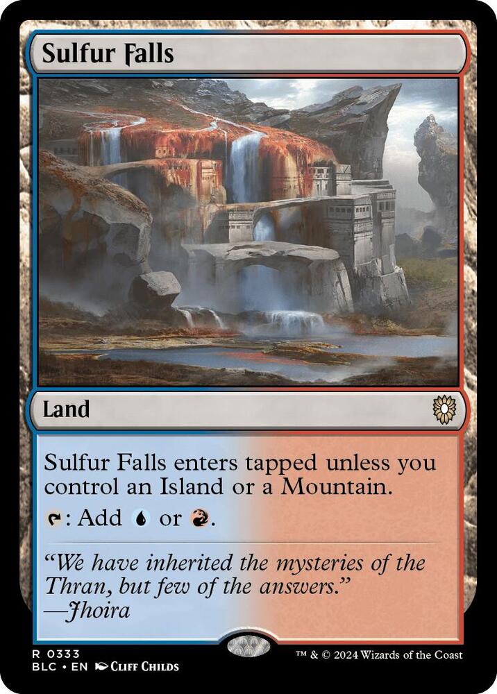 Sulfur Falls (333) [Bloomburrow Commander]