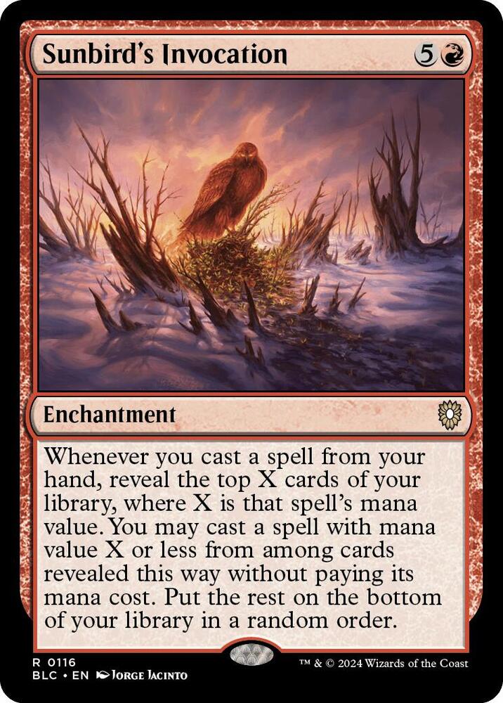 Sunbird's Invocation (116) [Bloomburrow Commander]