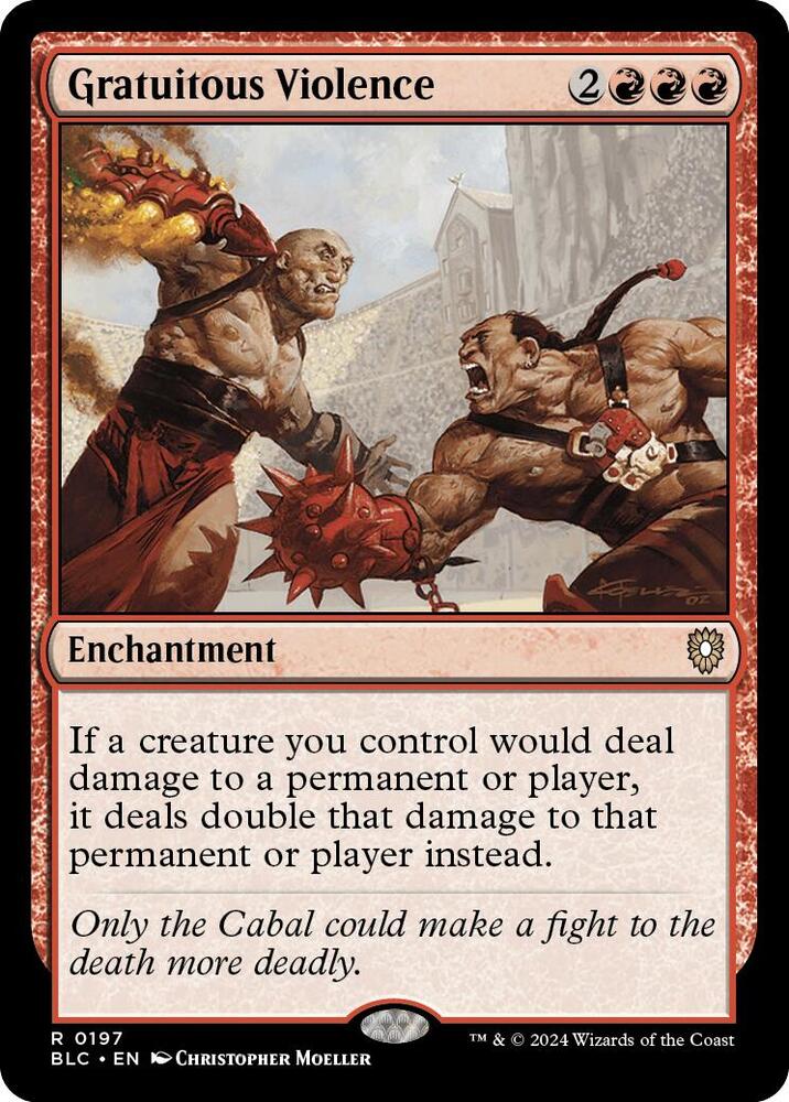 Gratuitous Violence (197) [Bloomburrow Commander]