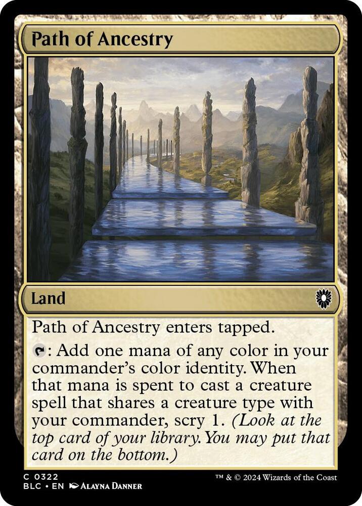 Path of Ancestry (322) [Bloomburrow Commander]