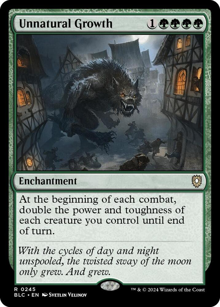 Unnatural Growth (245) [Bloomburrow Commander]