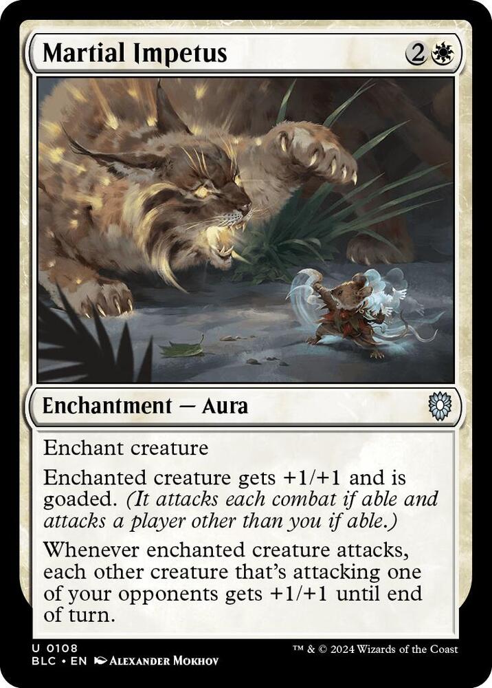 Martial Impetus (108) [Bloomburrow Commander]