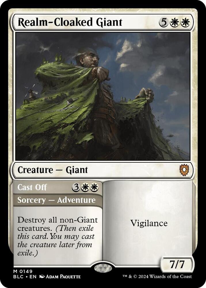 Realm-Cloaked Giant (149) [Bloomburrow Commander]