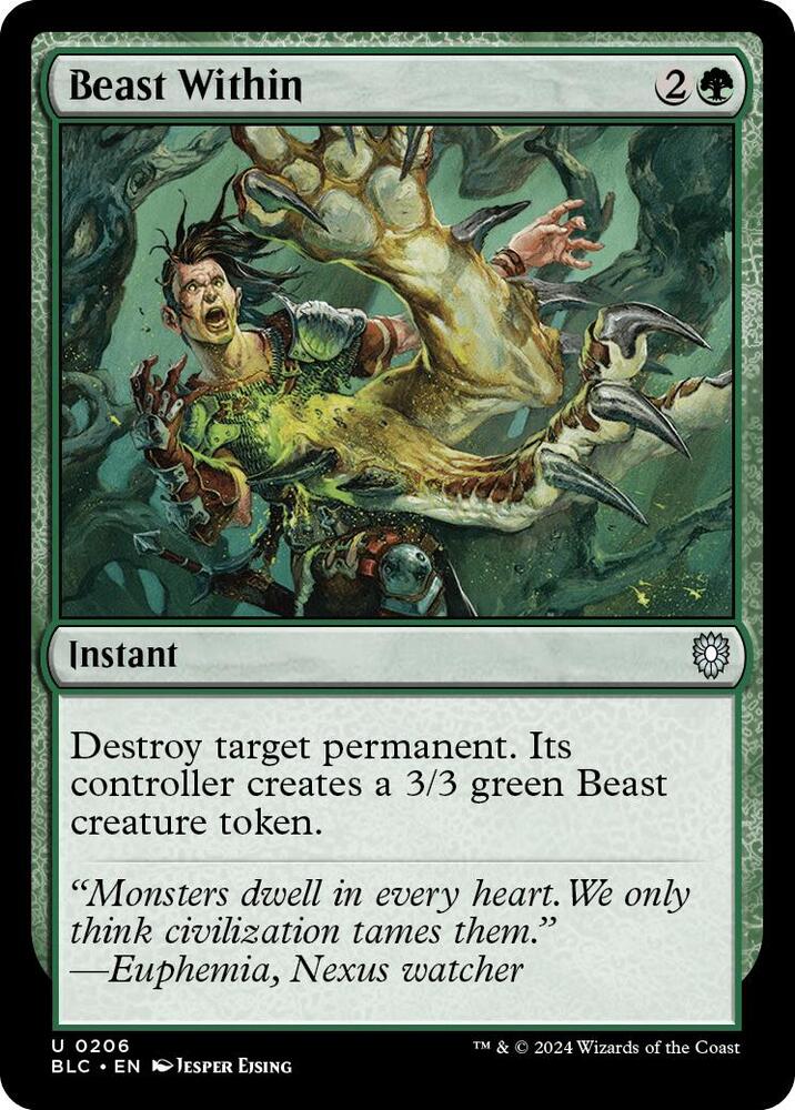Beast Within (206) [Bloomburrow Commander]