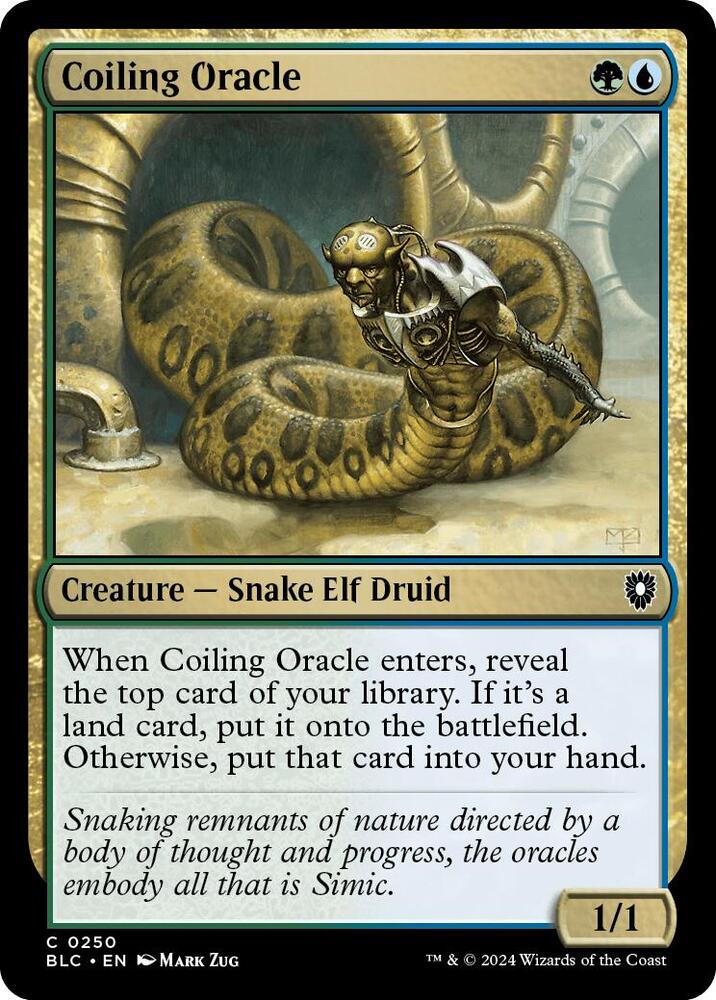 Coiling Oracle (250) [Bloomburrow Commander]