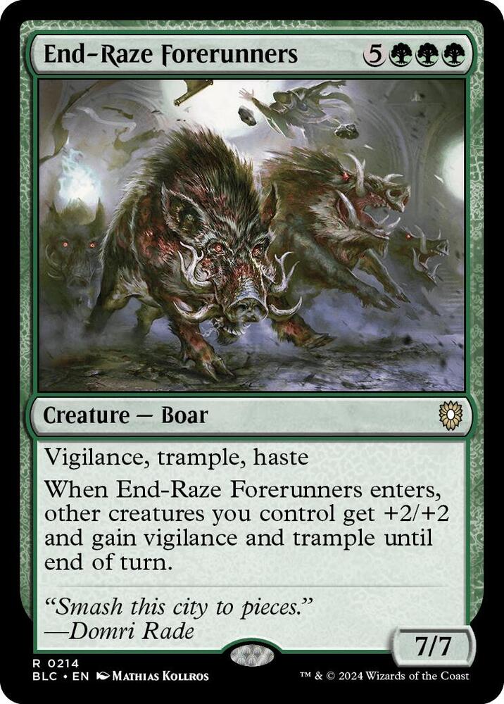 End-Raze Forerunners (214) [Bloomburrow Commander]