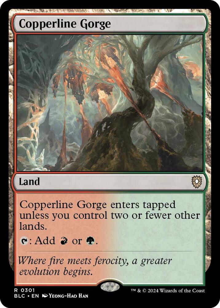 Copperline Gorge (301) [Bloomburrow Commander]