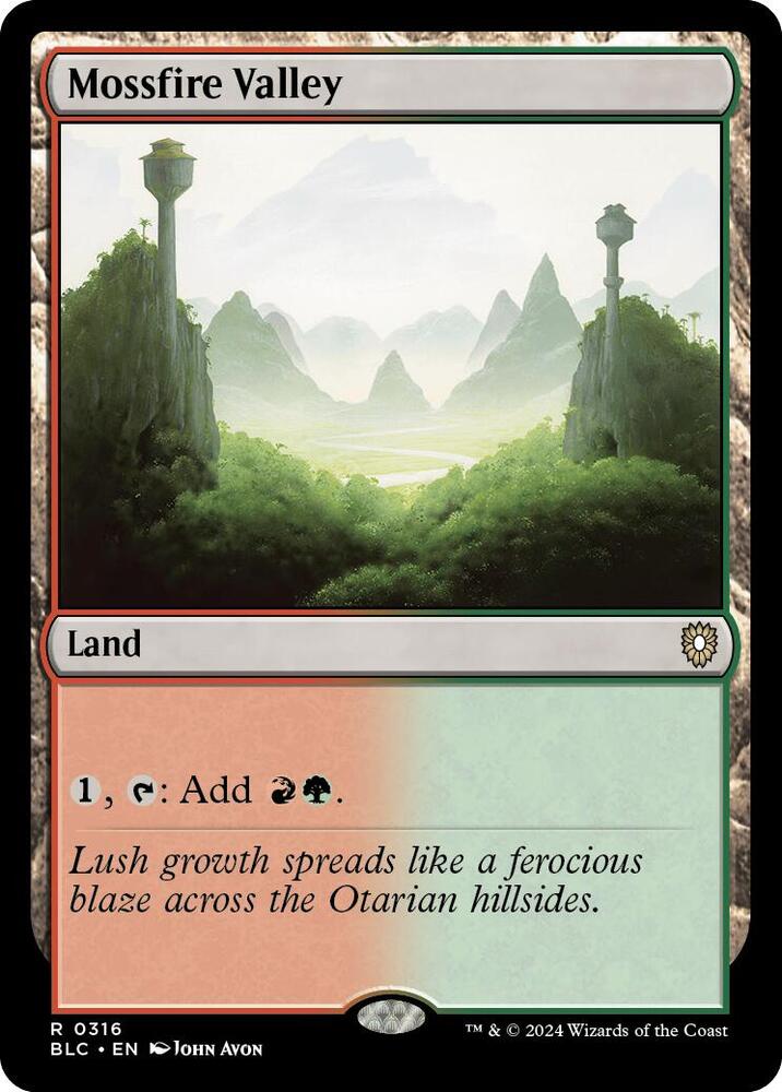 Mossfire Valley (316) [Bloomburrow Commander]