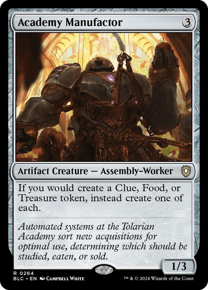 Academy Manufactor (264) [Bloomburrow Commander]