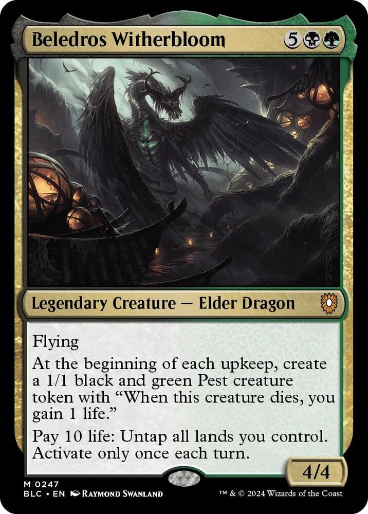 Beledros Witherbloom (247) [Bloomburrow Commander]
