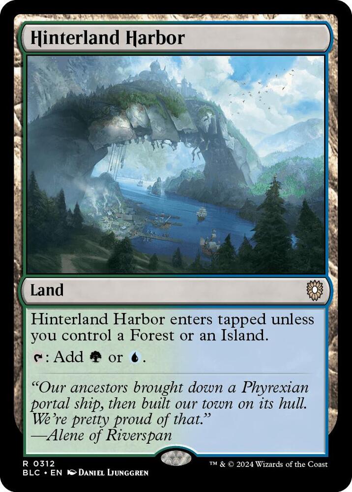 Hinterland Harbor (312) [Bloomburrow Commander]