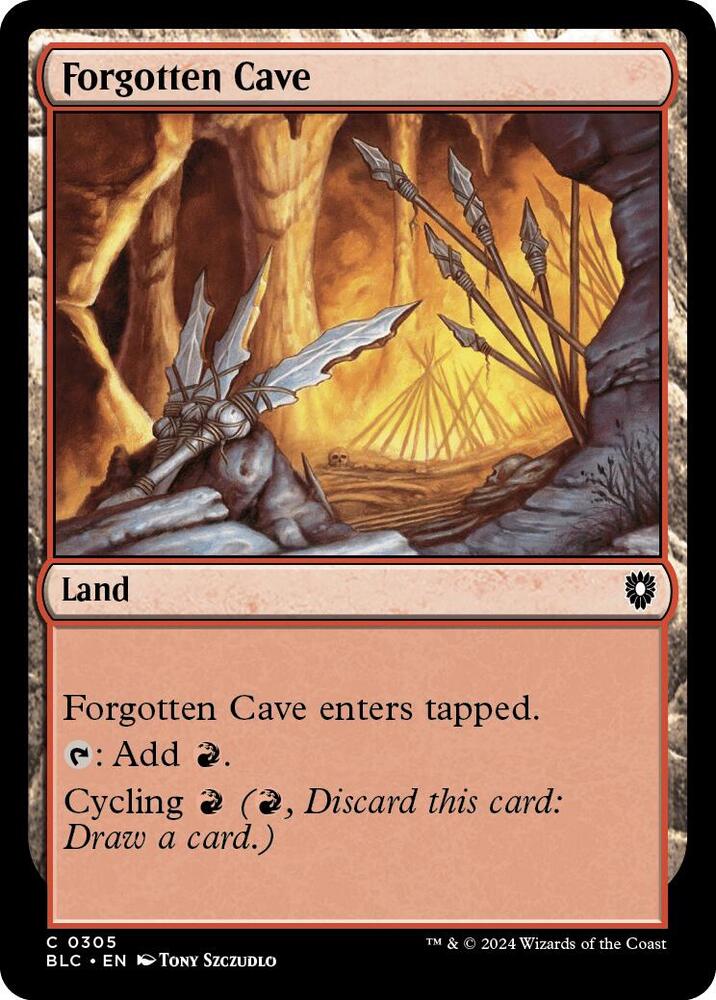 Forgotten Cave (305) [Bloomburrow Commander]