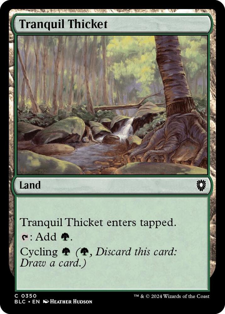 Tranquil Thicket (350) [Bloomburrow Commander]