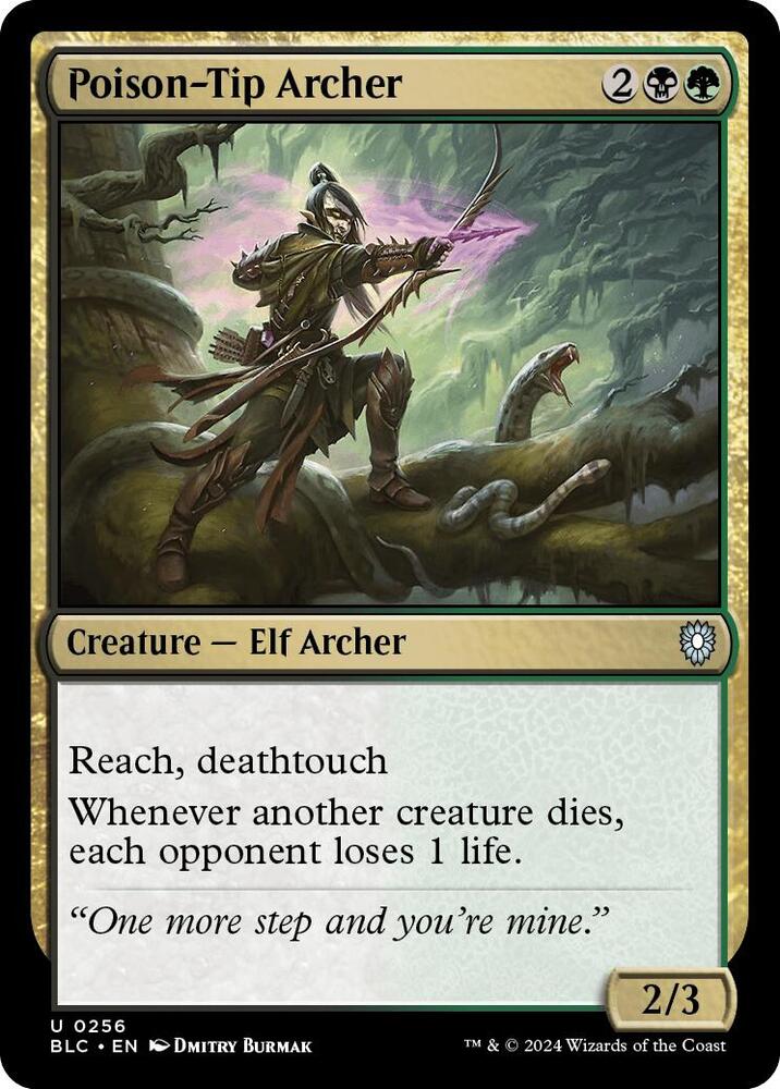 Poison-Tip Archer (256) [Bloomburrow Commander]