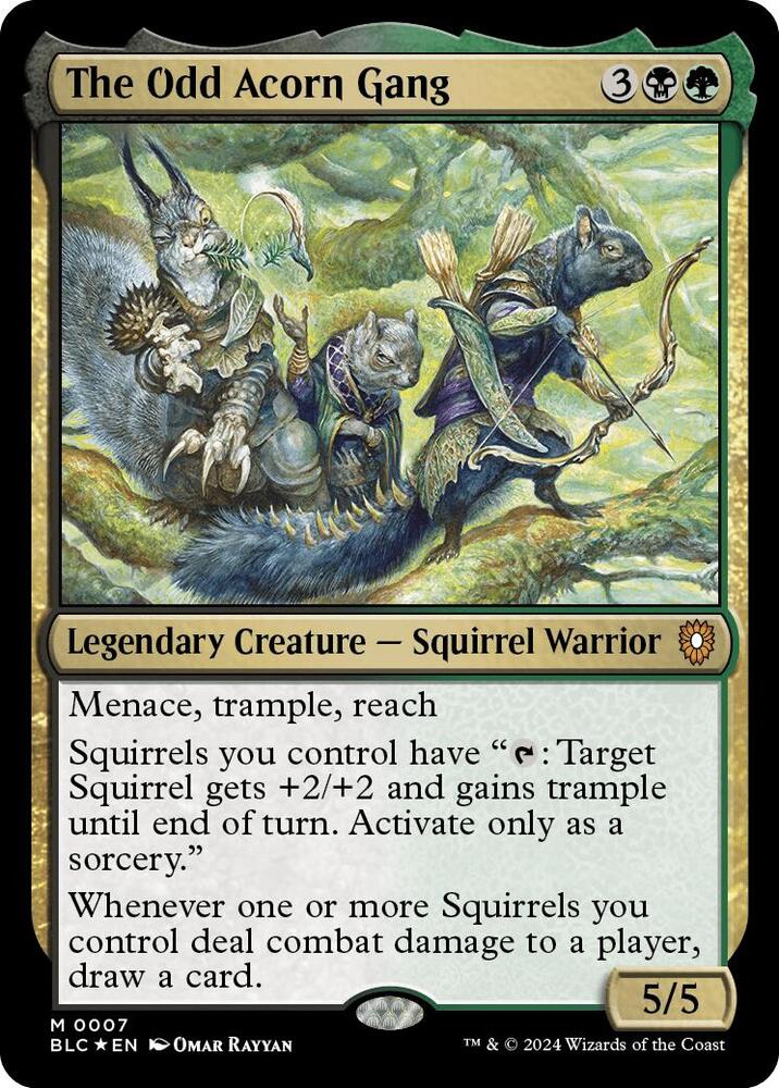 The Odd Acorn Gang (7) [Bloomburrow Commander]