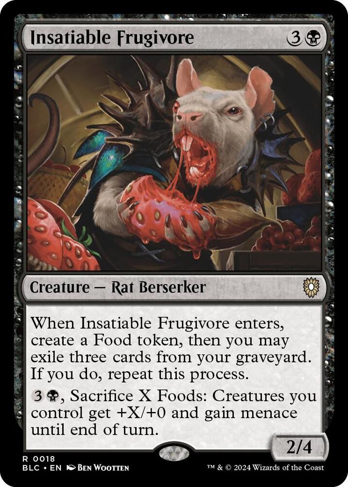 Insatiable Frugivore (18) [Bloomburrow Commander]