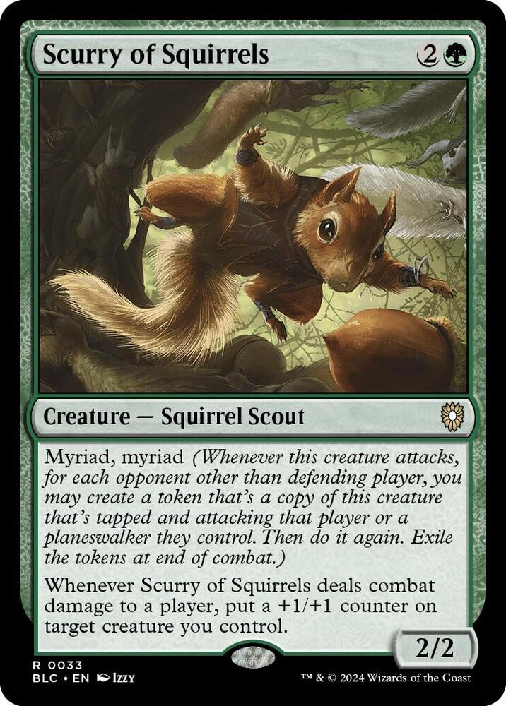 Scurry of Squirrels (33) [Bloomburrow Commander]
