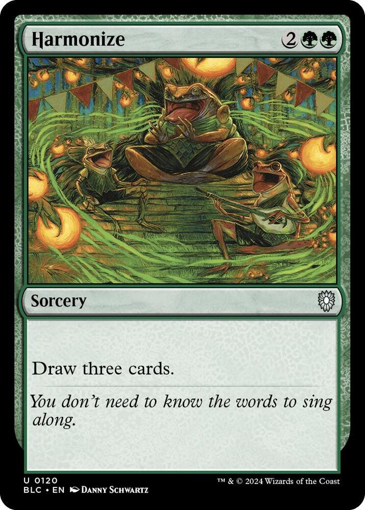 Harmonize (120) [Bloomburrow Commander]