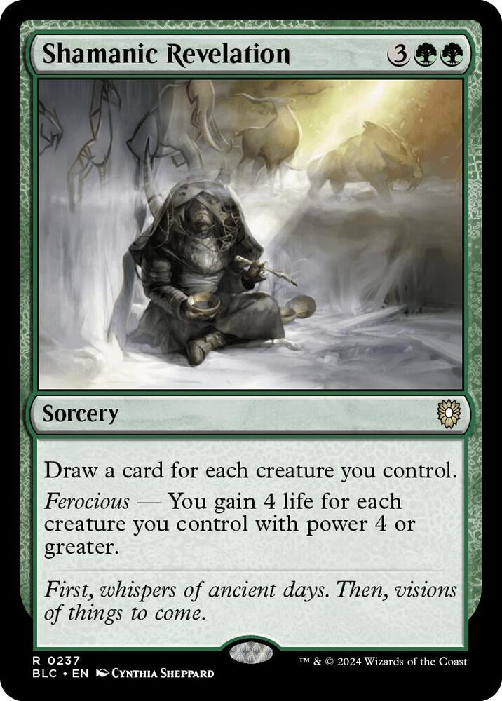 Shamanic Revelation (237) [Bloomburrow Commander]