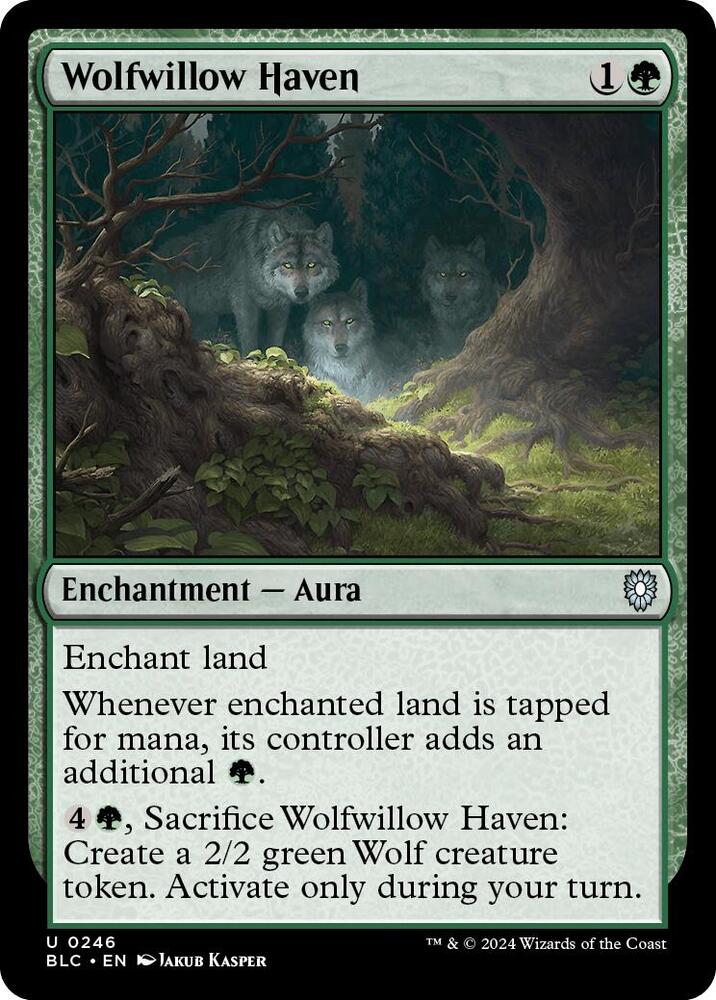 Wolfwillow Haven (246) [Bloomburrow Commander]