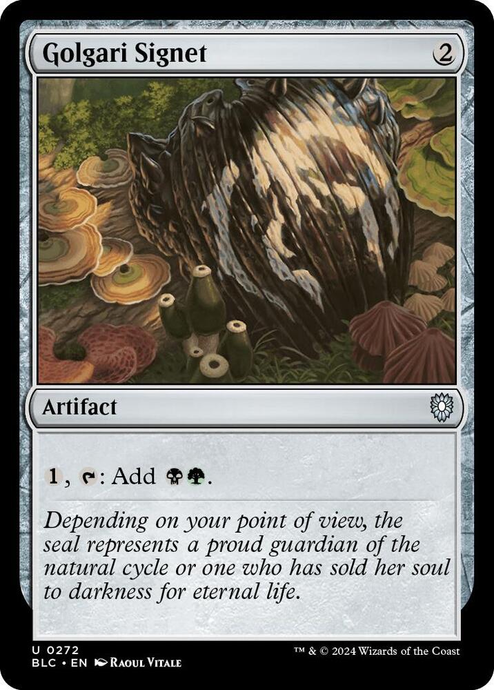 Golgari Signet (272) [Bloomburrow Commander]
