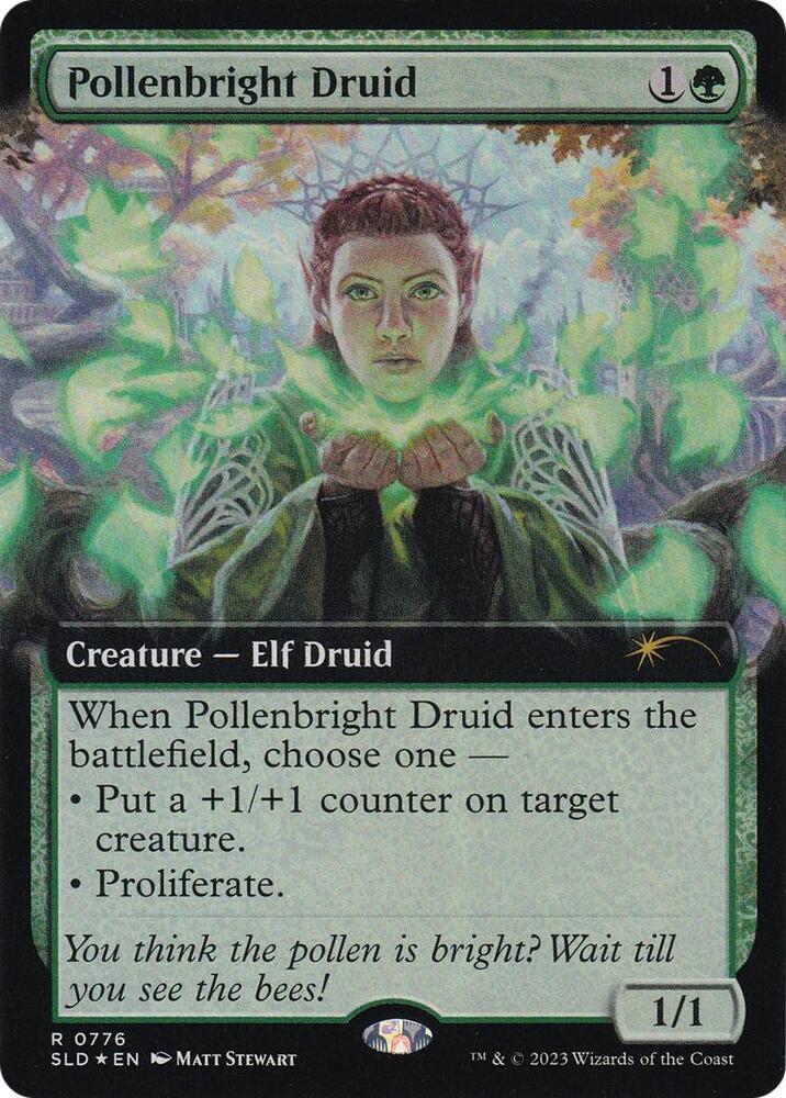Pollenbright Druid (Extended Art) (776) [Secret Lair Drop]