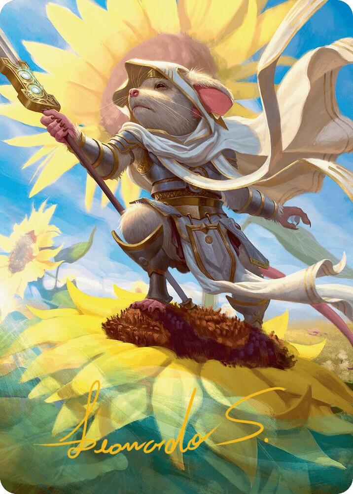 Elspeth, Sun's Champion Art Card (Gold-Stamped Signature) (53) [Bloomburrow Art Series]