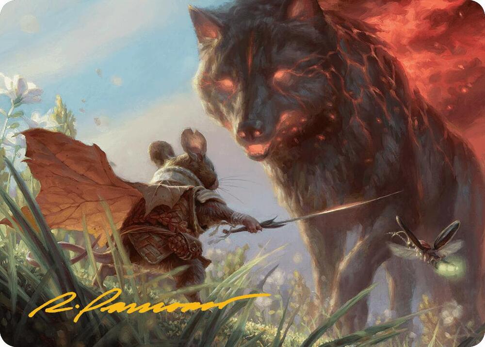 Repel Calamity Art Card (Gold-Stamped Signature) (2) [Bloomburrow Art Series]
