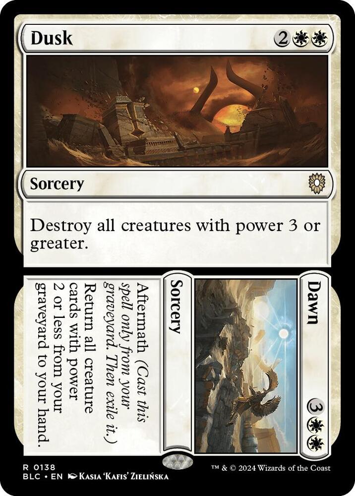 Dusk // Dawn (138) [Bloomburrow Commander]
