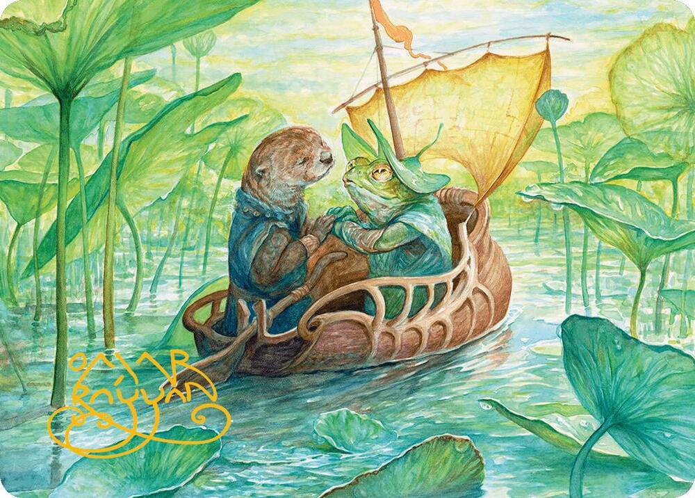Run Away Together Art Card (Gold-Stamped Signature) (11) [Bloomburrow Art Series]