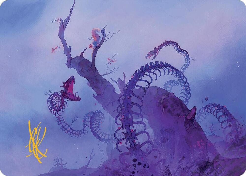 Coiling Rebirth Art Card (Gold-Stamped Signature) (44) [Bloomburrow Art Series]