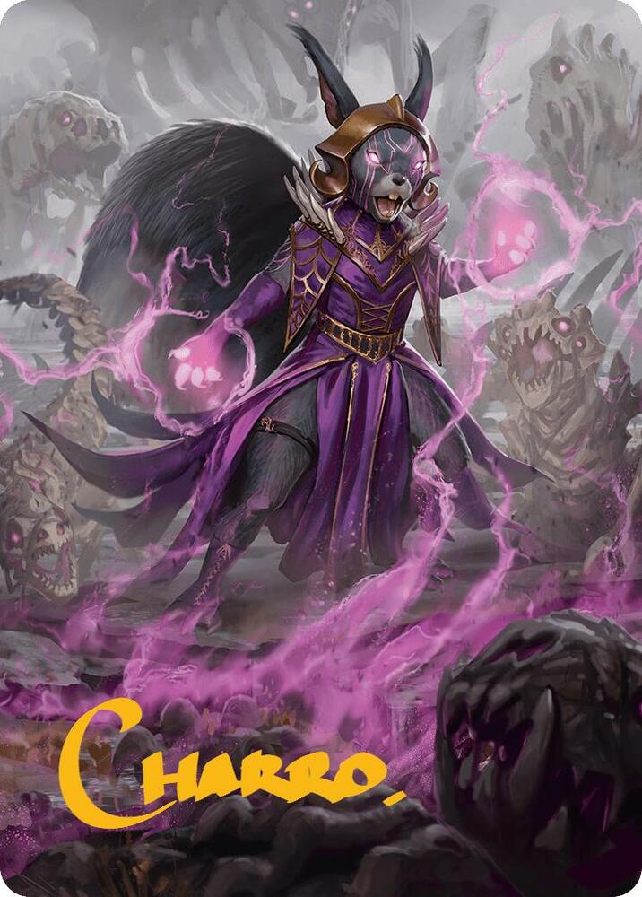 Liliana of the Dark Realms Art Card (Gold-Stamped Signature) (51) [Bloomburrow Art Series]