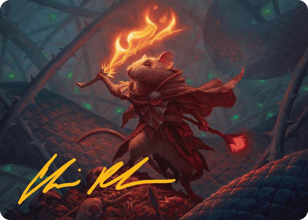 Emberheart Challenger Art Card (Gold-Stamped Signature) (19) [Bloomburrow Art Series]