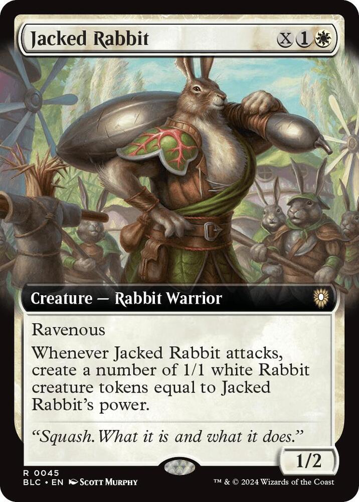 Jacked Rabbit (Extended Art) (45) [Bloomburrow Commander]