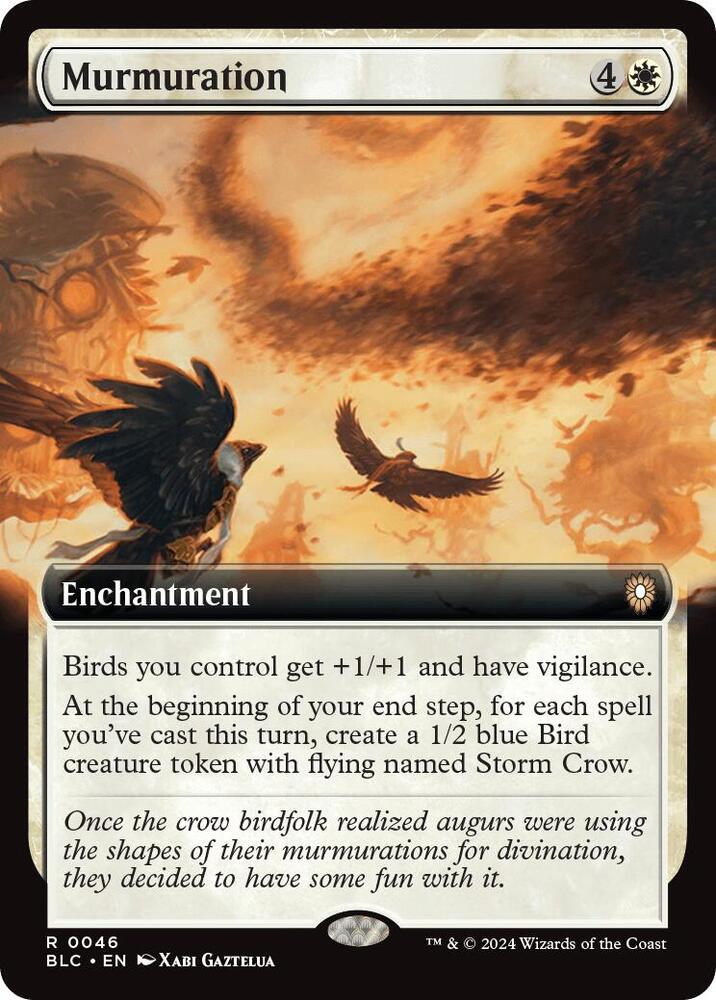 Murmuration (Extended Art) (46) [Bloomburrow Commander]