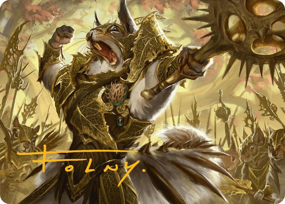 Honored Dreyleader Art Card (Gold-Stamped Signature) (23) [Bloomburrow Art Series]