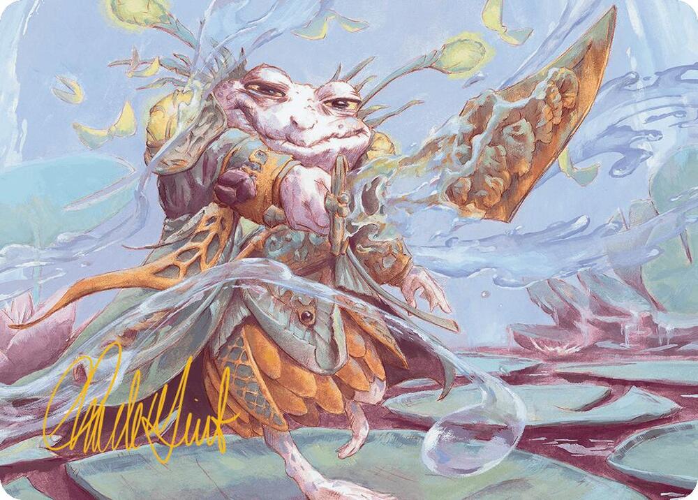 Glarb, Calamity's Augur Art Card (Gold-Stamped Signature) (40) [Bloomburrow Art Series]