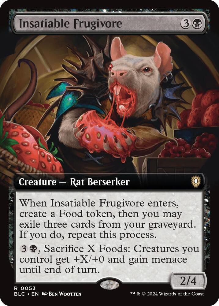 Insatiable Frugivore (Extended Art) (53) [Bloomburrow Commander]