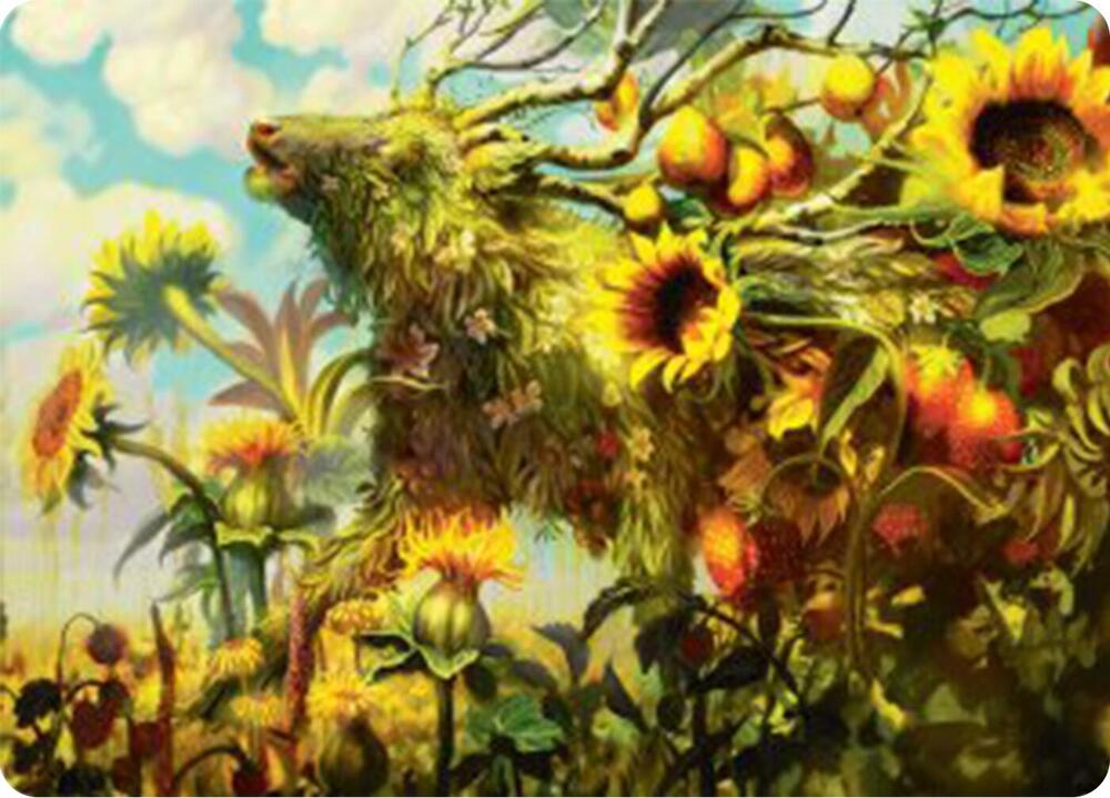 Beza, the Bounding Spring Art Card (1) [Bloomburrow Art Series]