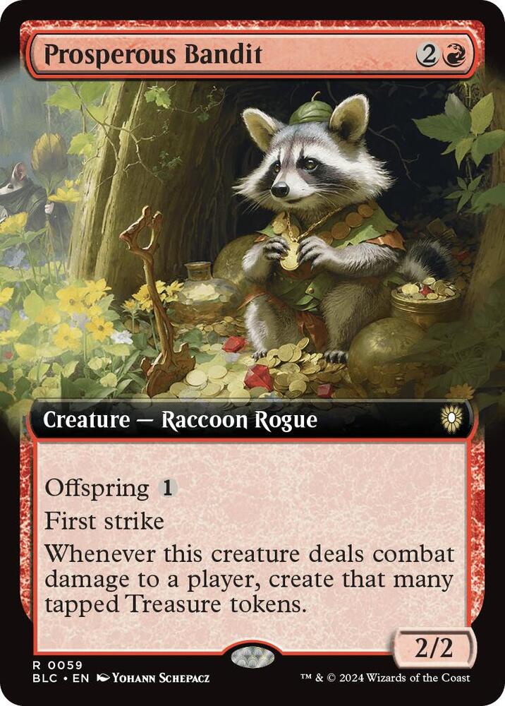 Prosperous Bandit (Extended Art) (59) [Bloomburrow Commander]