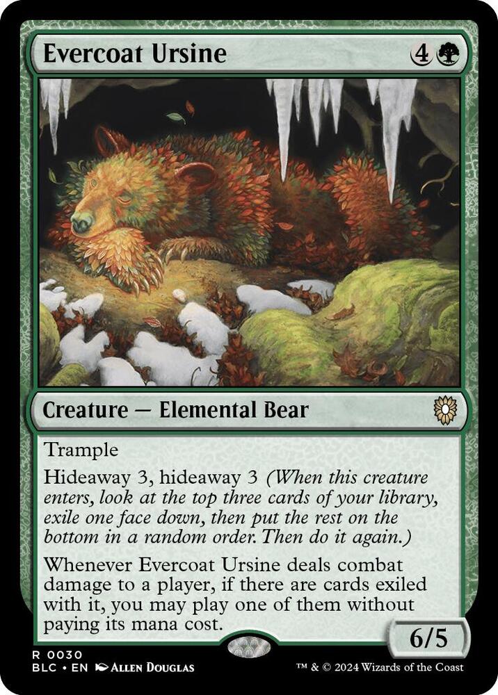 Evercoat Ursine (30) [Bloomburrow Commander]