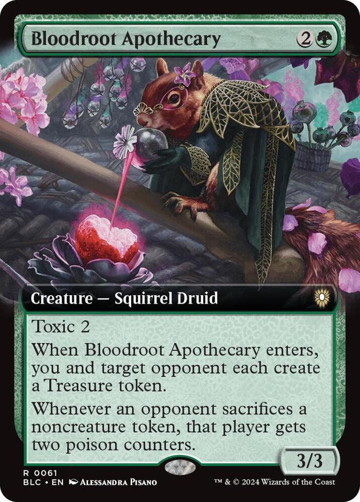 Bloodroot Apothecary (Extended Art) (61) [Bloomburrow Commander]