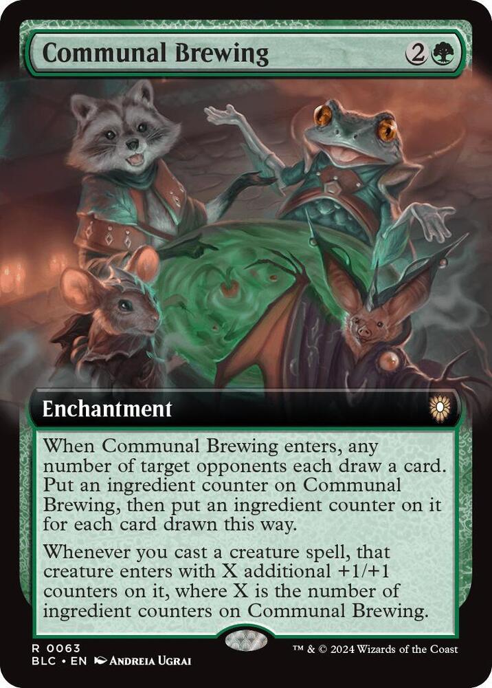 Communal Brewing (Extended Art) (63) [Bloomburrow Commander]